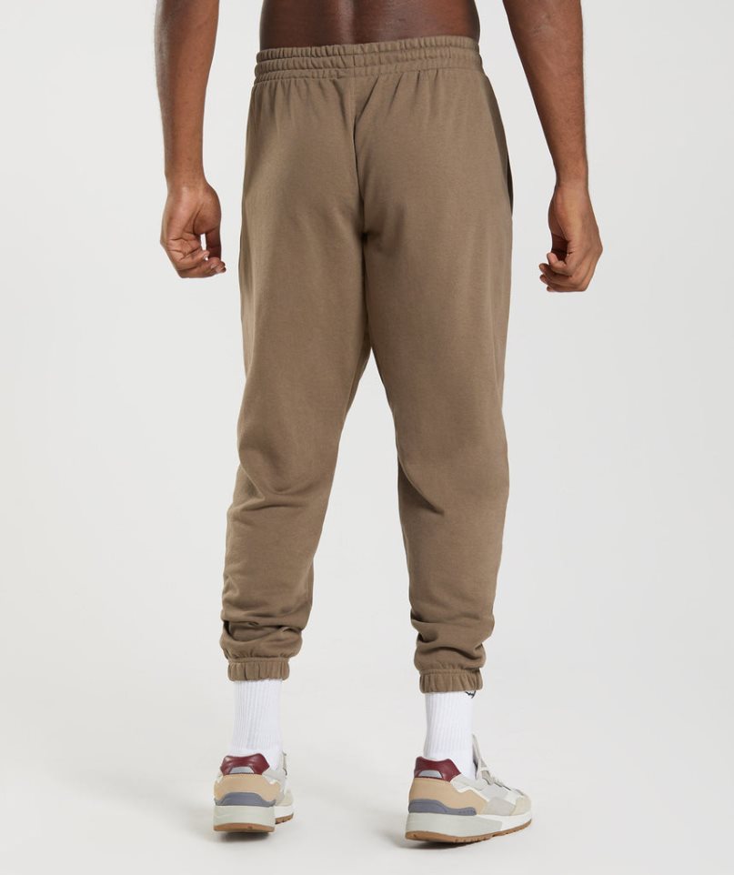 Men's Gymshark Essential Oversized Jogger Brown | NZ 2PRMWJ